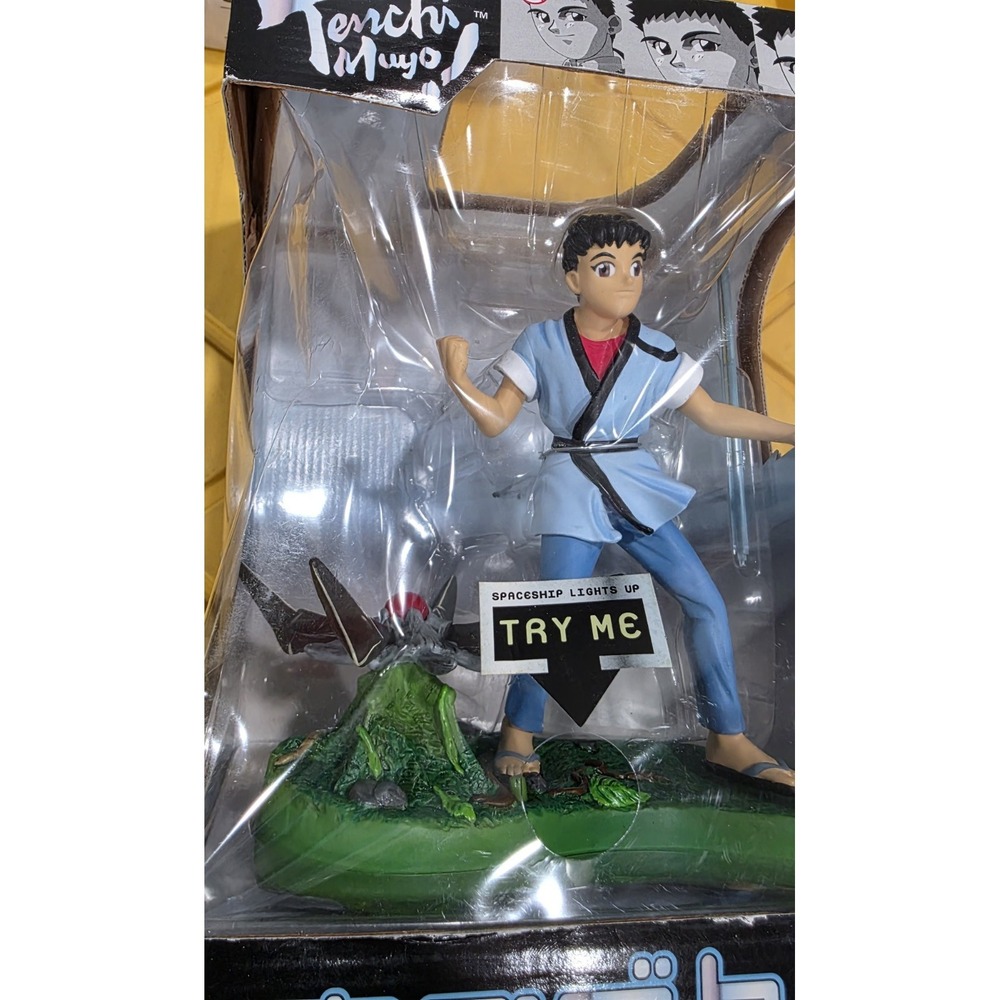 New Pioneeer Tenchi Muyo Anime Light up Figure Tenchi & Spaceship RARE Toonami - Picture 5 of 11